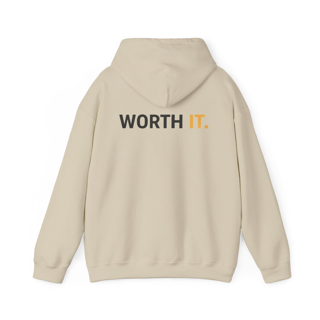 Think Before You Buy hoodie | Worth It. back text sweatshirt