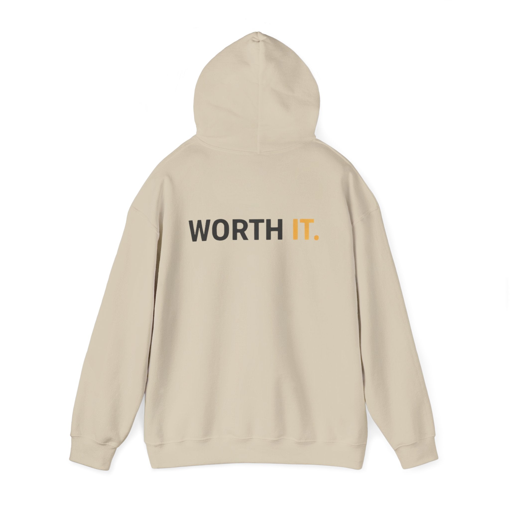 Think Before You Buy hoodie | Worth It. back text sweatshirt