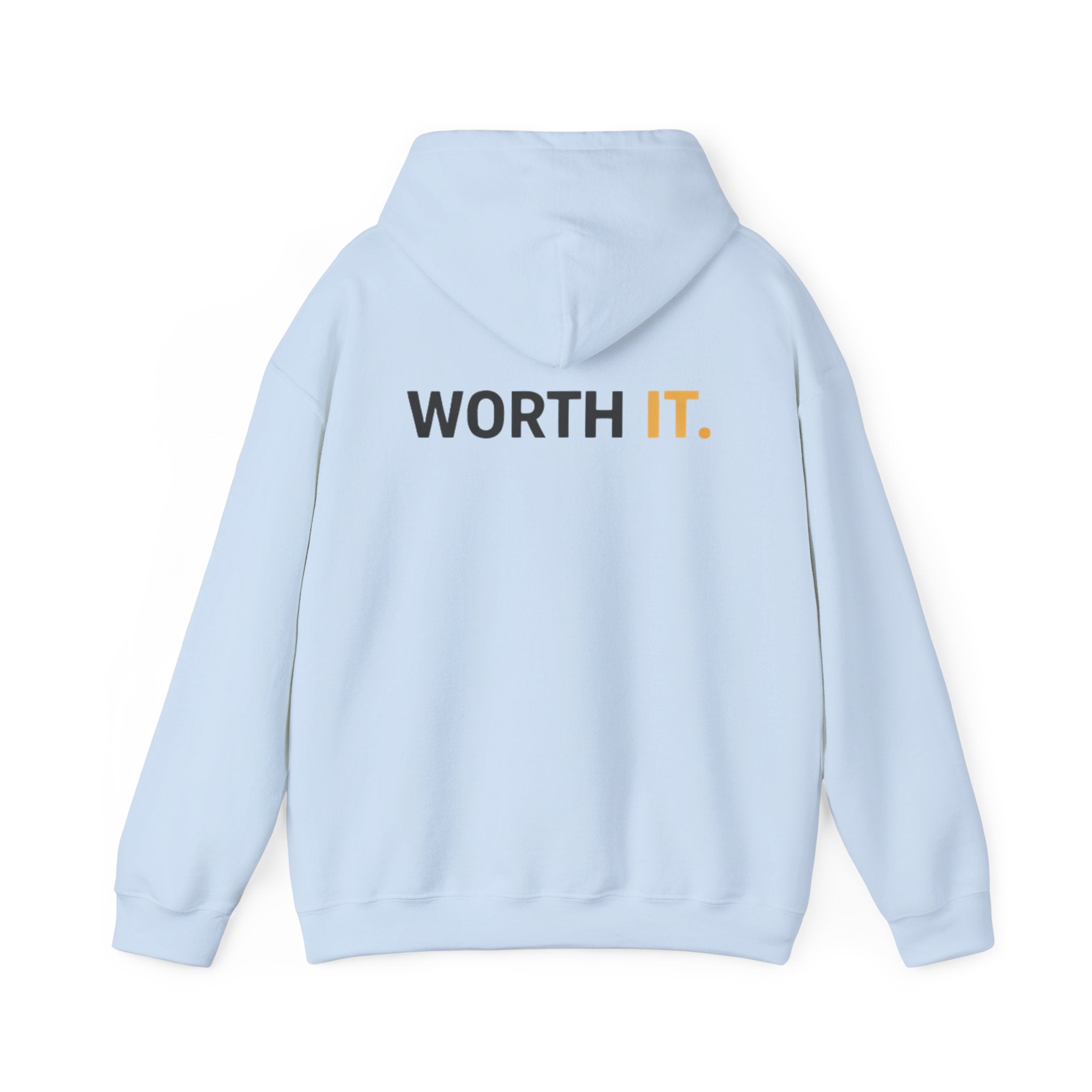 Think Before You Buy hoodie | Worth It. back text sweatshirt