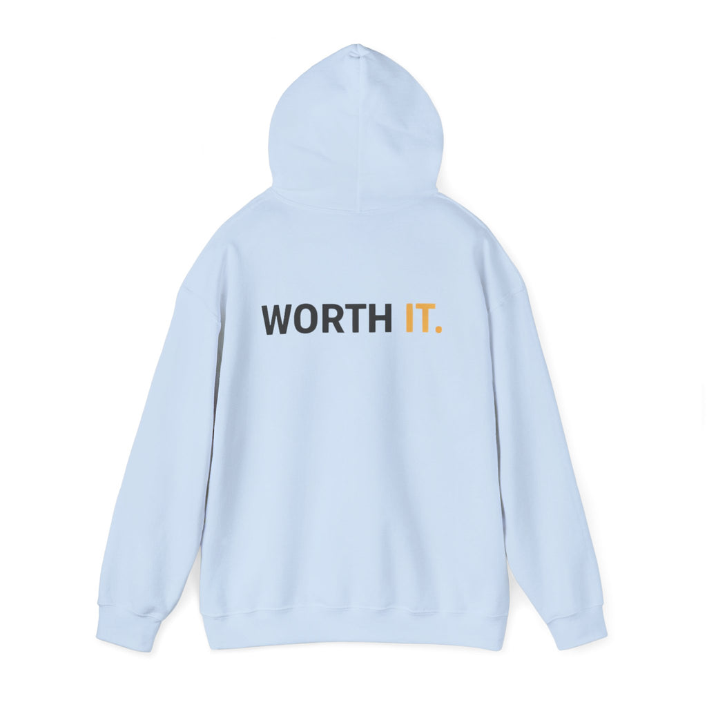 Think Before You Buy hoodie | Worth It. back text sweatshirt