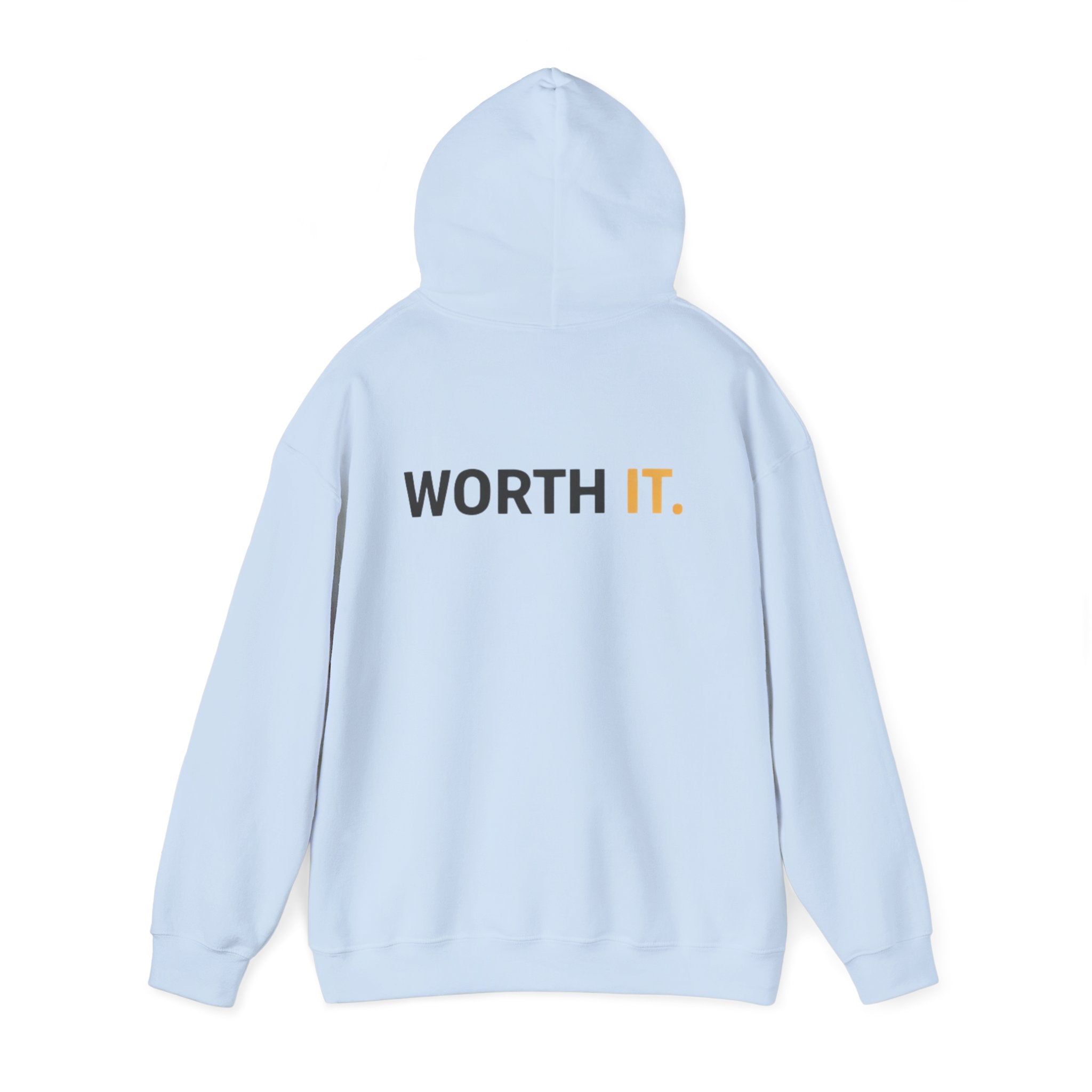 Think Before You Buy hoodie | Worth It. back text sweatshirt