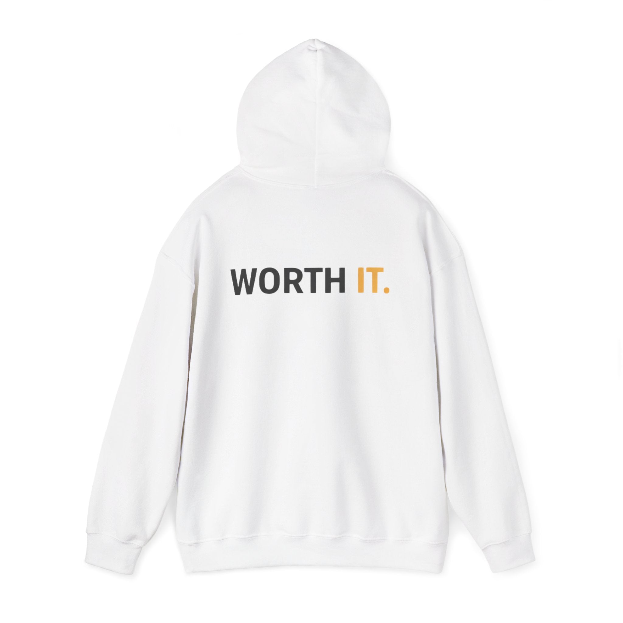 Think Before You Buy hoodie | Worth It. back text sweatshirt